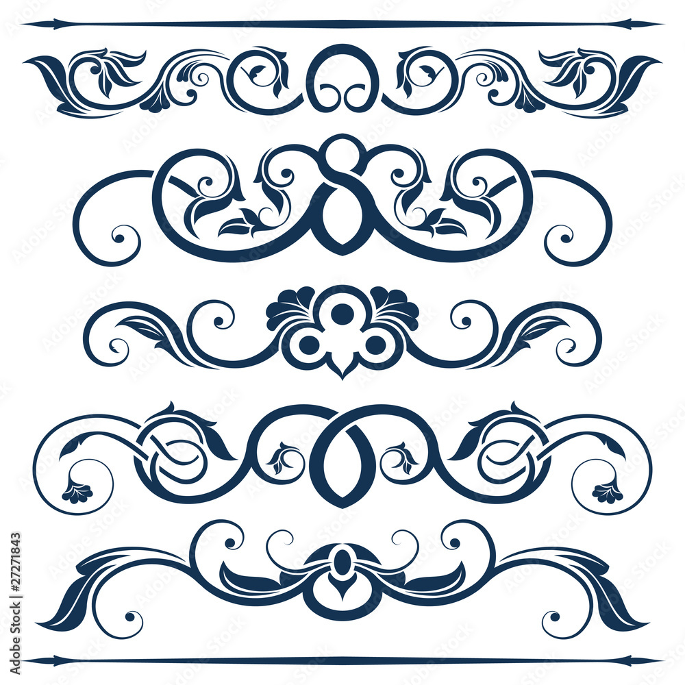 Floral design element collection Floral design element collection