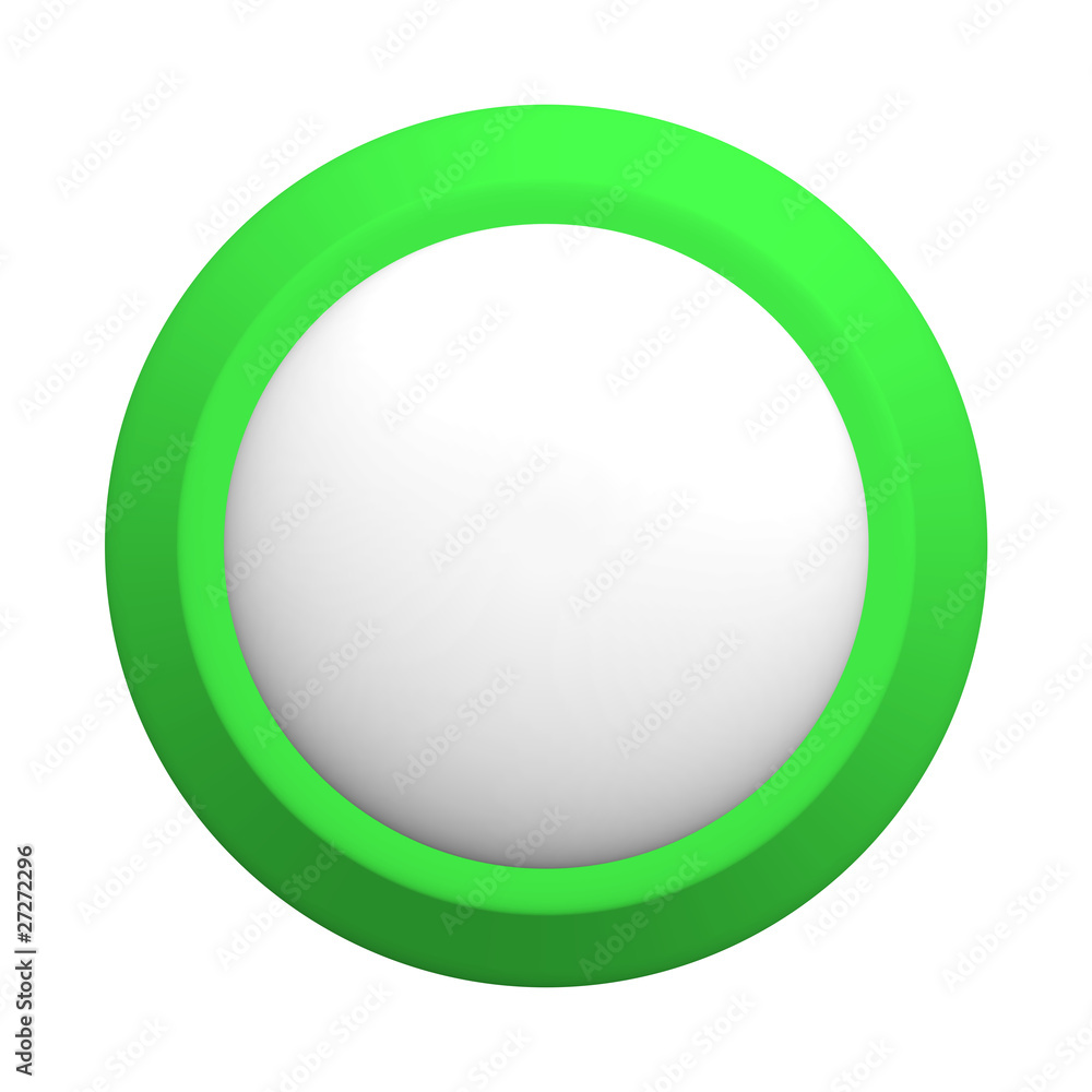 white and green round button