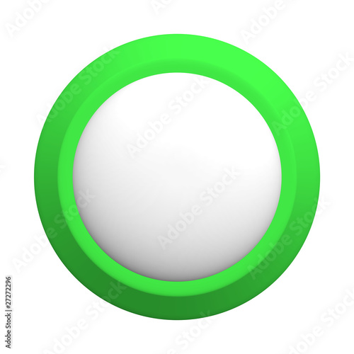 white and green round button