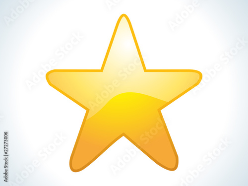 abstract yellow star icon