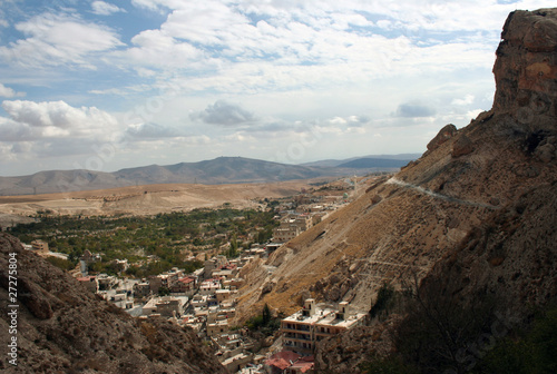 A View of the ancient village of Maalula, Syria. photo