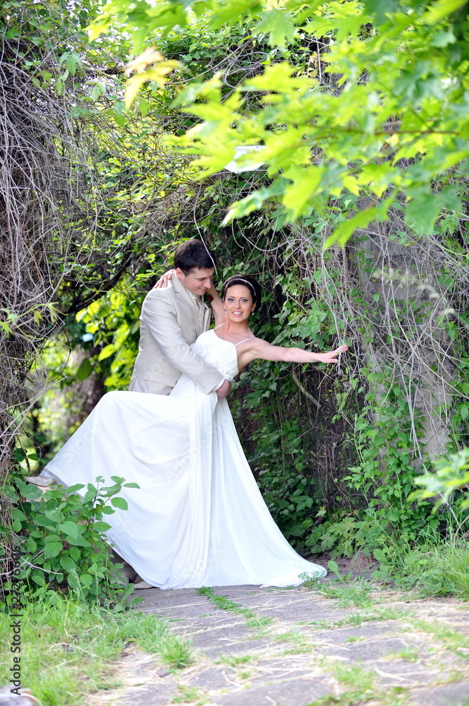 groom and  bride