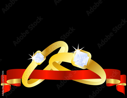 Set of Gold Wedding Bands photo