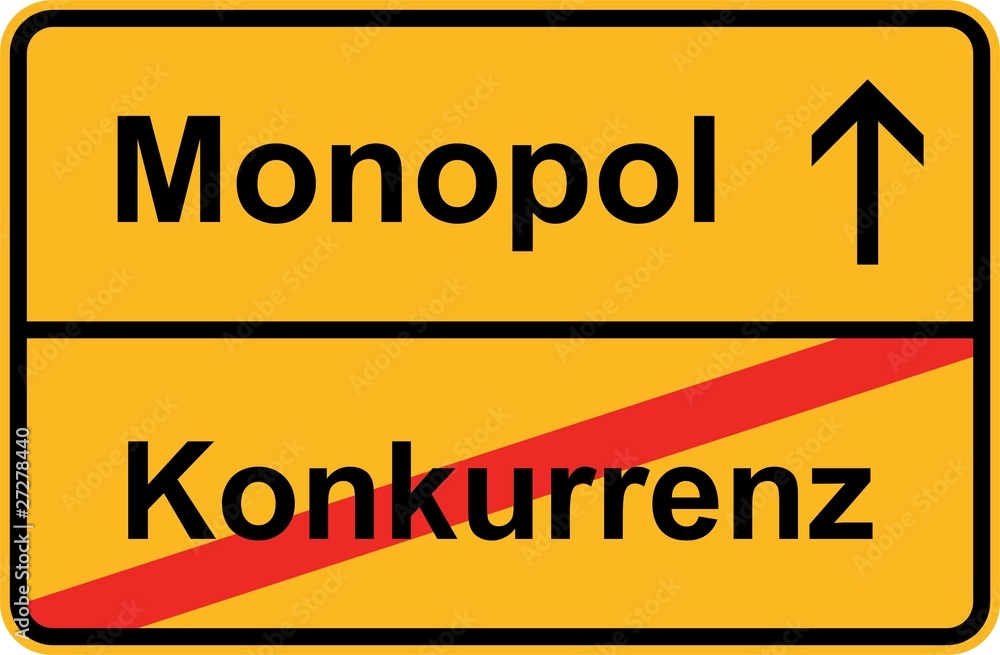 Monopol - Konkurrenz Stock Vector | Adobe Stock