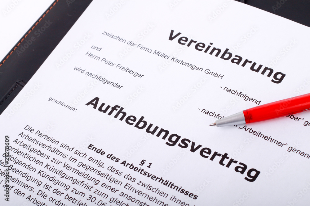 Aufhebungsvertrag Aufhebungsvertrag