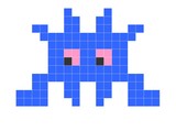 Space Invader, extraterrestre de jeux vidéo rétro