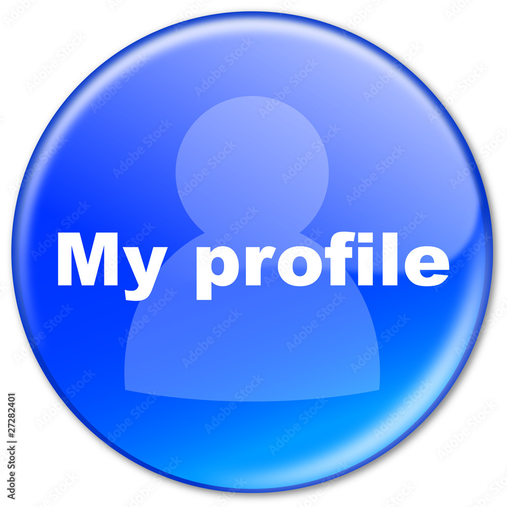 MY PROFILE Web Button (account preferences tools options setup) MY PROFILE Web Button (account preferences tools options setup)