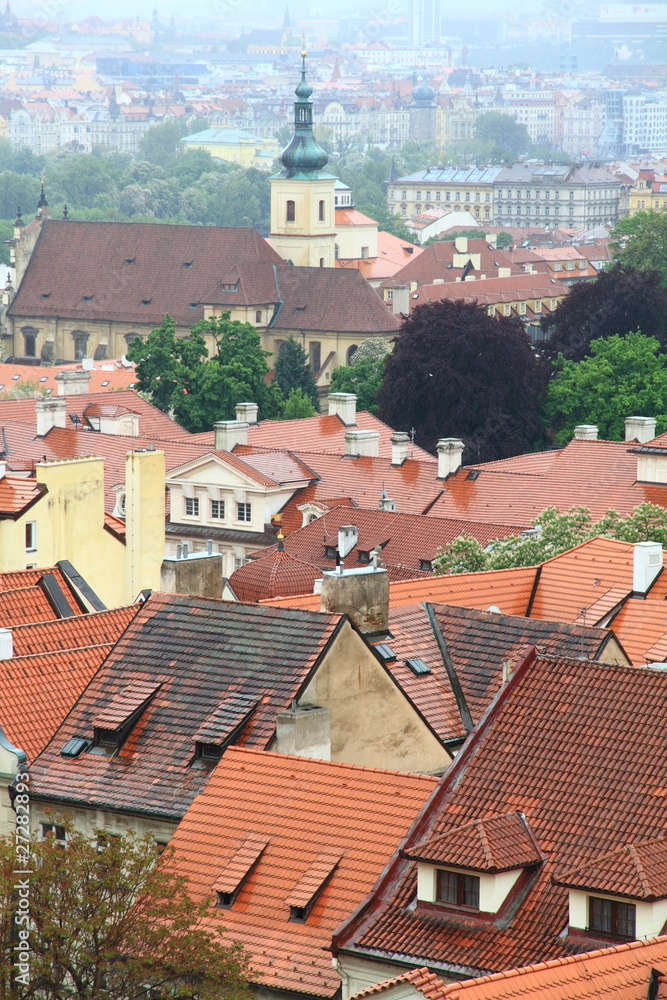 Prague rooftops, Bohemia, Czech Republic Prague rooftops, Bohemia, Czech Republic