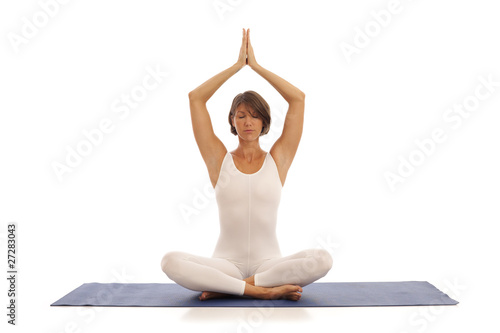 Wallpaper Mural Young woman doing yoga Torontodigital.ca