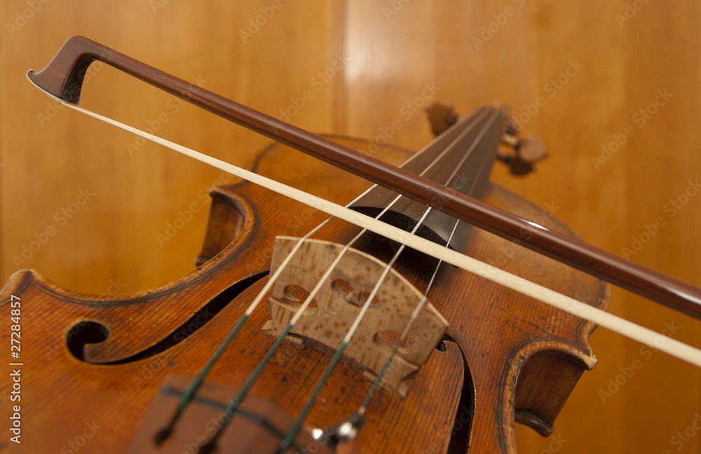 Close up on violin playing as seen with the violinists eyes Close up on violin playing as seen with the violinists eyes