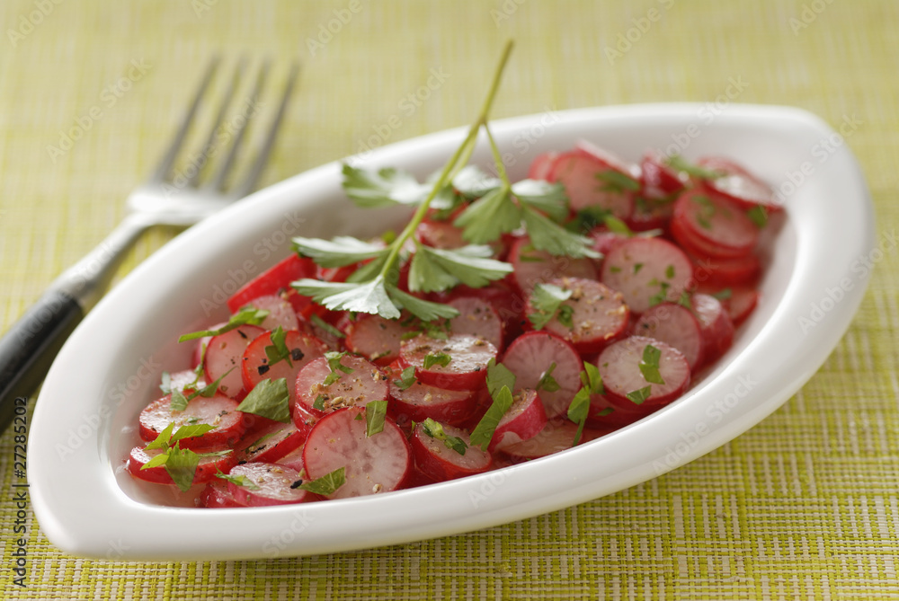 Salade de radis roses Salade de radis roses