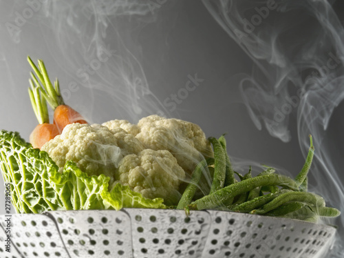 Cuisson de légumes vapeur