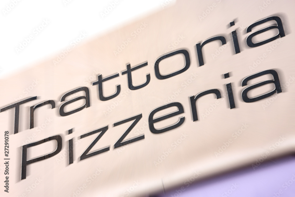 Enseigne de traiteur italien-pizzeria