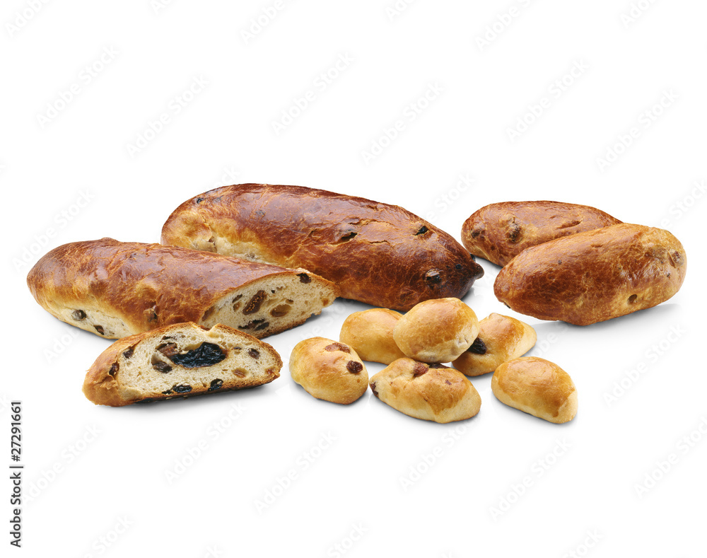 Brioches et petits pains aux raisins secs Brioches et petits pains aux raisins secs