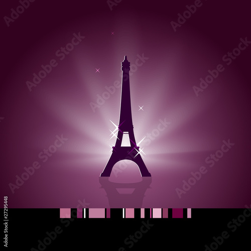 Eiffel tower card