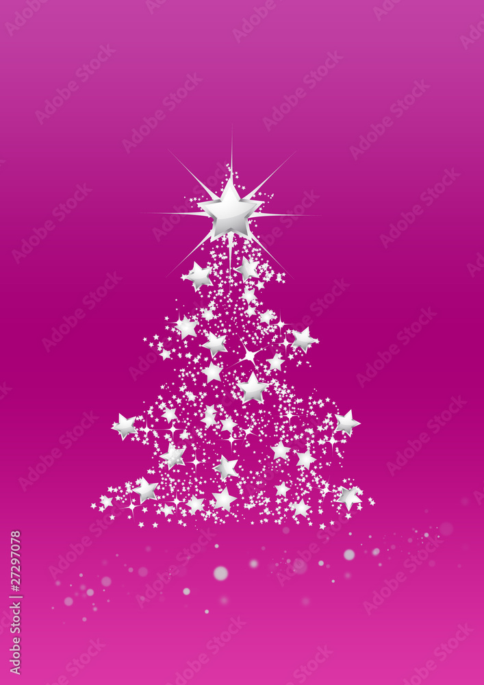 Weihnachtsbaum - pink - modern Weihnachtsbaum - pink - modern