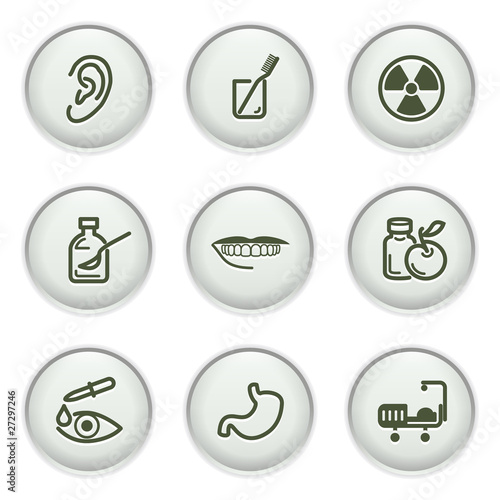 Gray icon with button 15