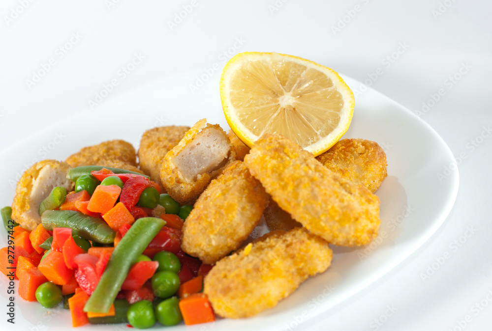 Chicken with side-dish