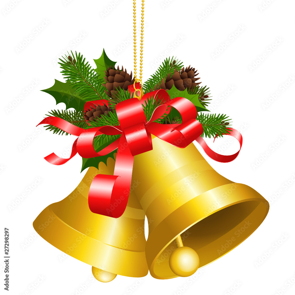 Weihnachtsglöckchen - Glocken - Dekoration Stock-Vektorgrafik | Adobe Stock