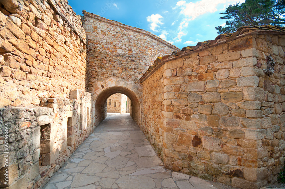 Medieval town Peratallada, Spain