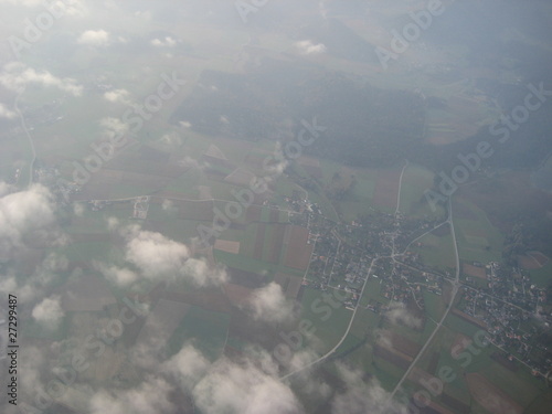Fotografie Aus dem Heißluftballon
