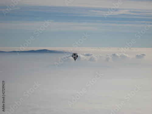 Obraz na plátně Aus dem Heißluftballon