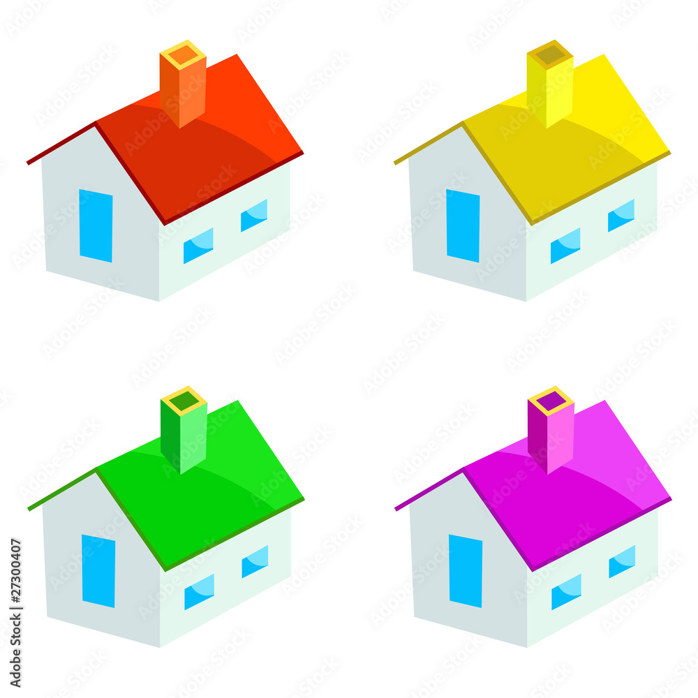 Multicoloured houses