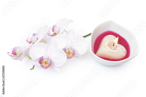 Orchidea i świeczka