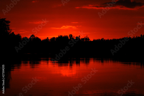 Sonnenuntergang in Schweden