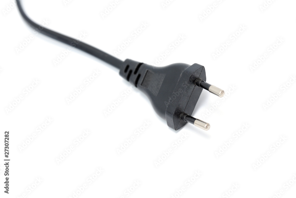 Electrical plug isolated on white background Electrical plug isolated on white background