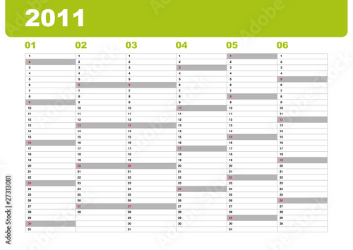 Kalender 1. Halbjahr 2011