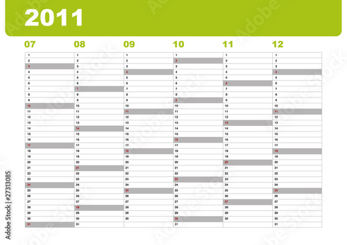 Kalender 2. Halbjahr 2011