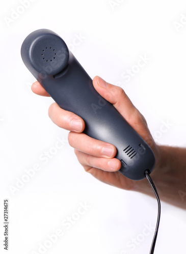 Telefonhörer reichen