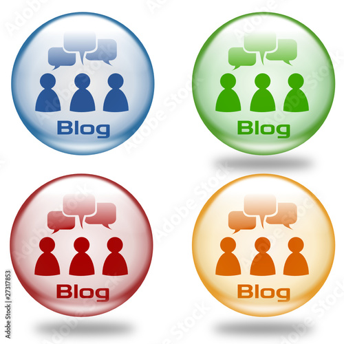 Buttons Blog bunt