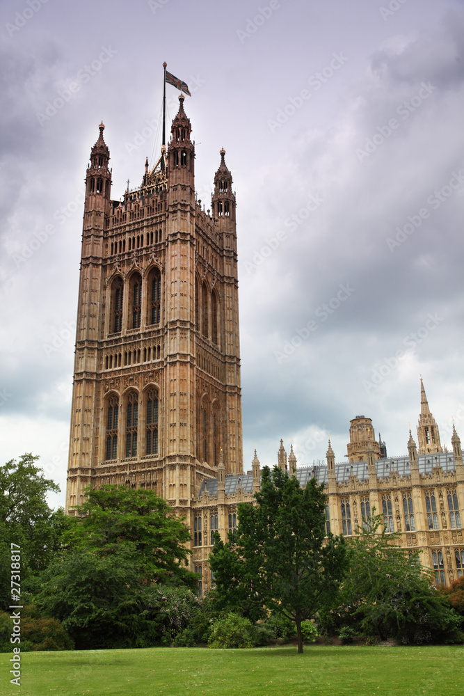 Houses of parliament or Westminster Palace in London.