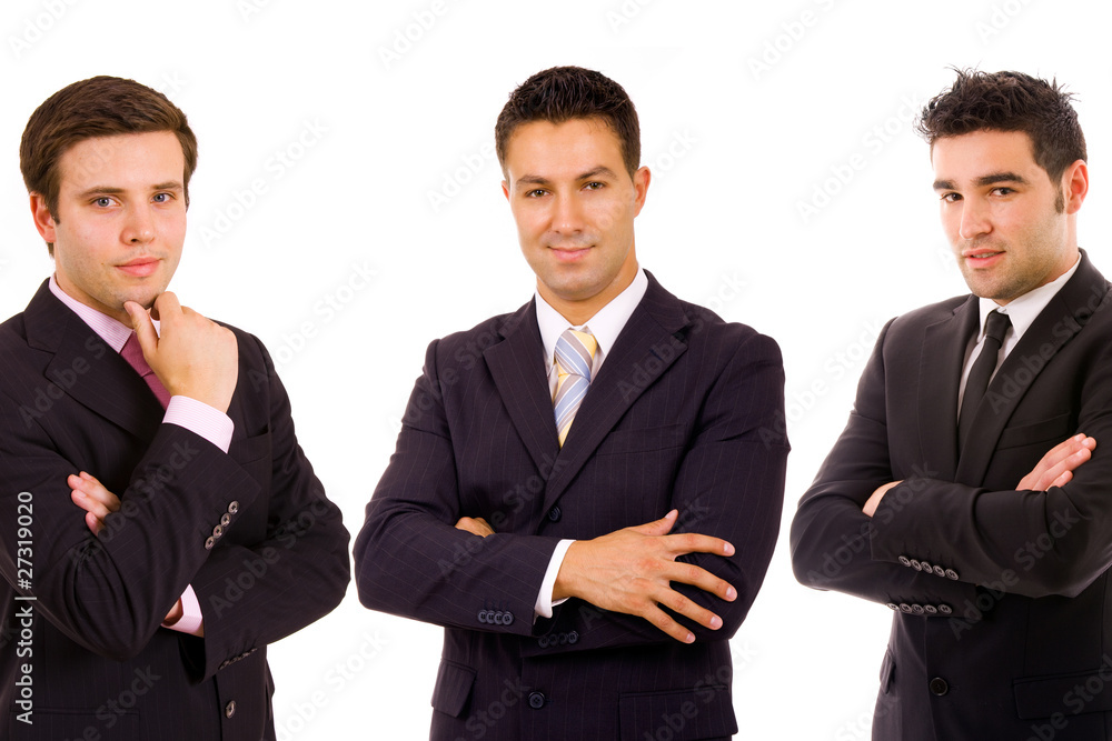 young business team, isolated on white background young business team, isolated on white background