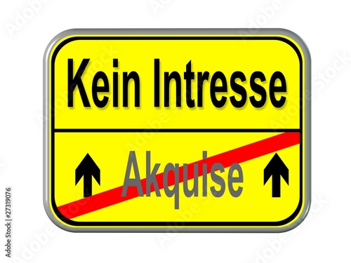 Akquise - kein Interesse