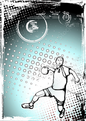 handball poster background