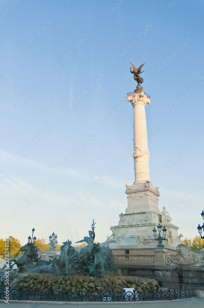 Obraz premium Girondins monument at Bordeaux, France