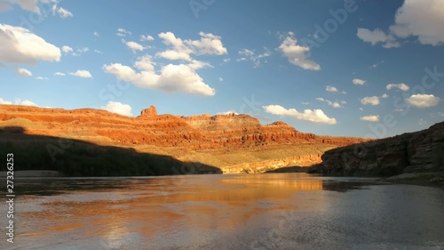 Time lapse sunset over Colorado River, Potash Road, Utah