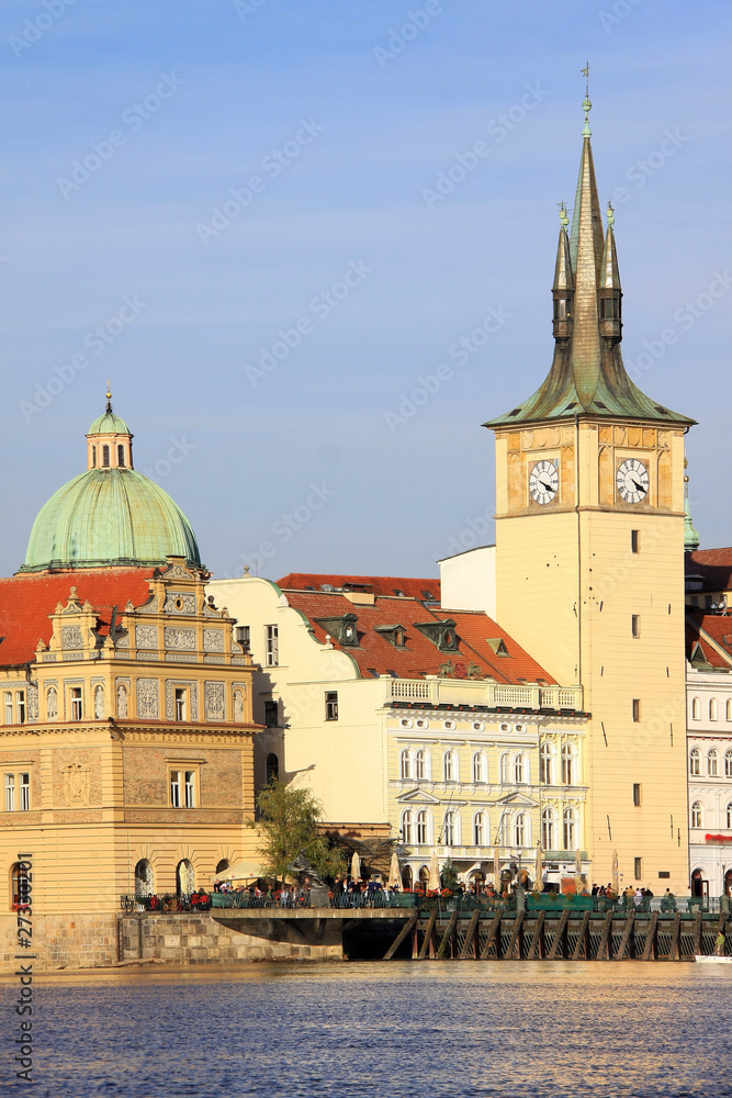 Fototapeta premium The View on the autumn Prague Old Town