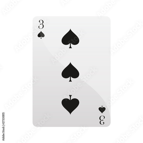 Photography Carte trois piques Card