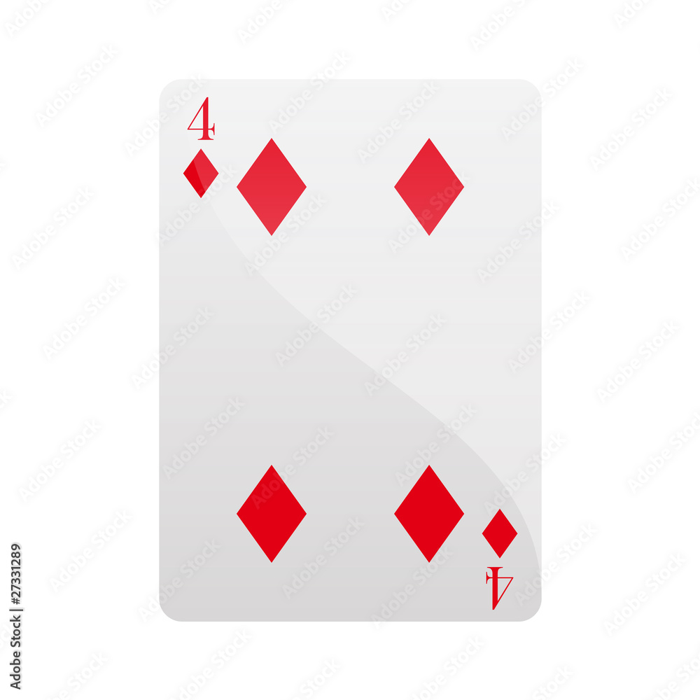 Obraz premium Carte quatre carreaux Card