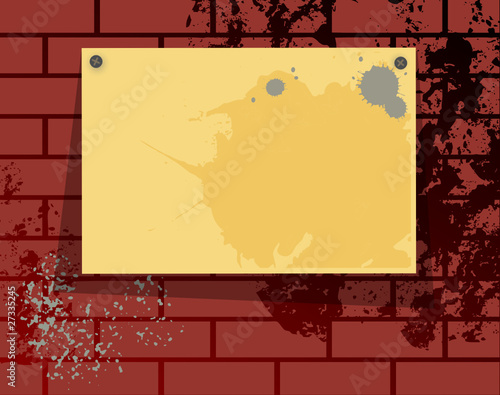Grunge wall background with space for text