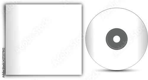 cd/dvd rom on white background