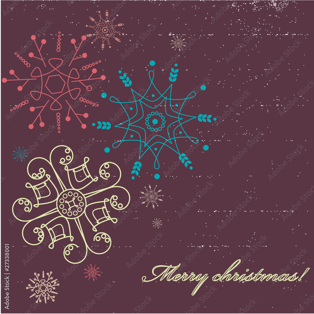 Fototapeta premium Christmas greeting card