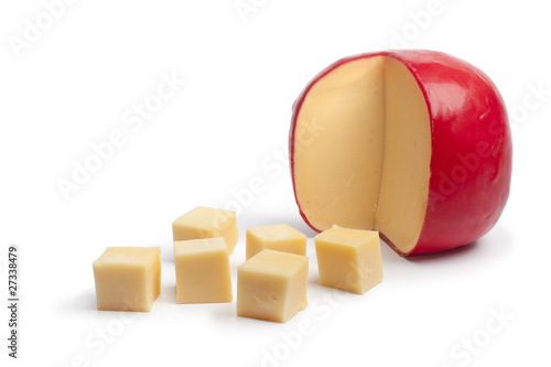 Tapety artystyczne Edam cheese with cubes