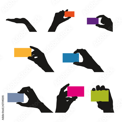 Cartes de visites Silhouettes