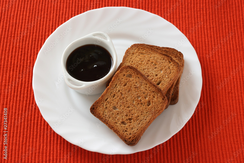 toasts with jam toasts with jam