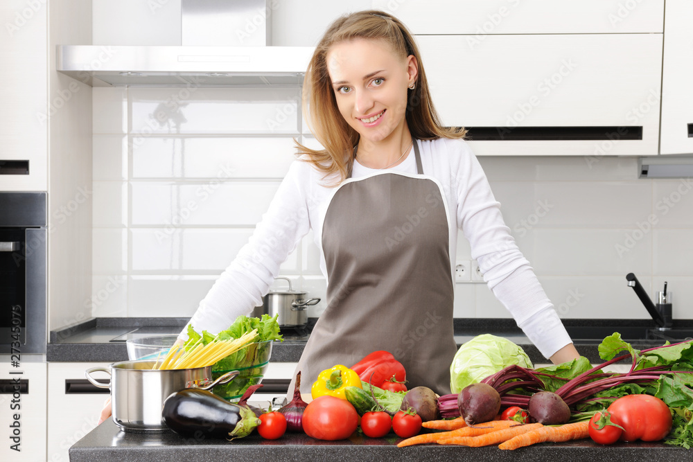 Woman cooking